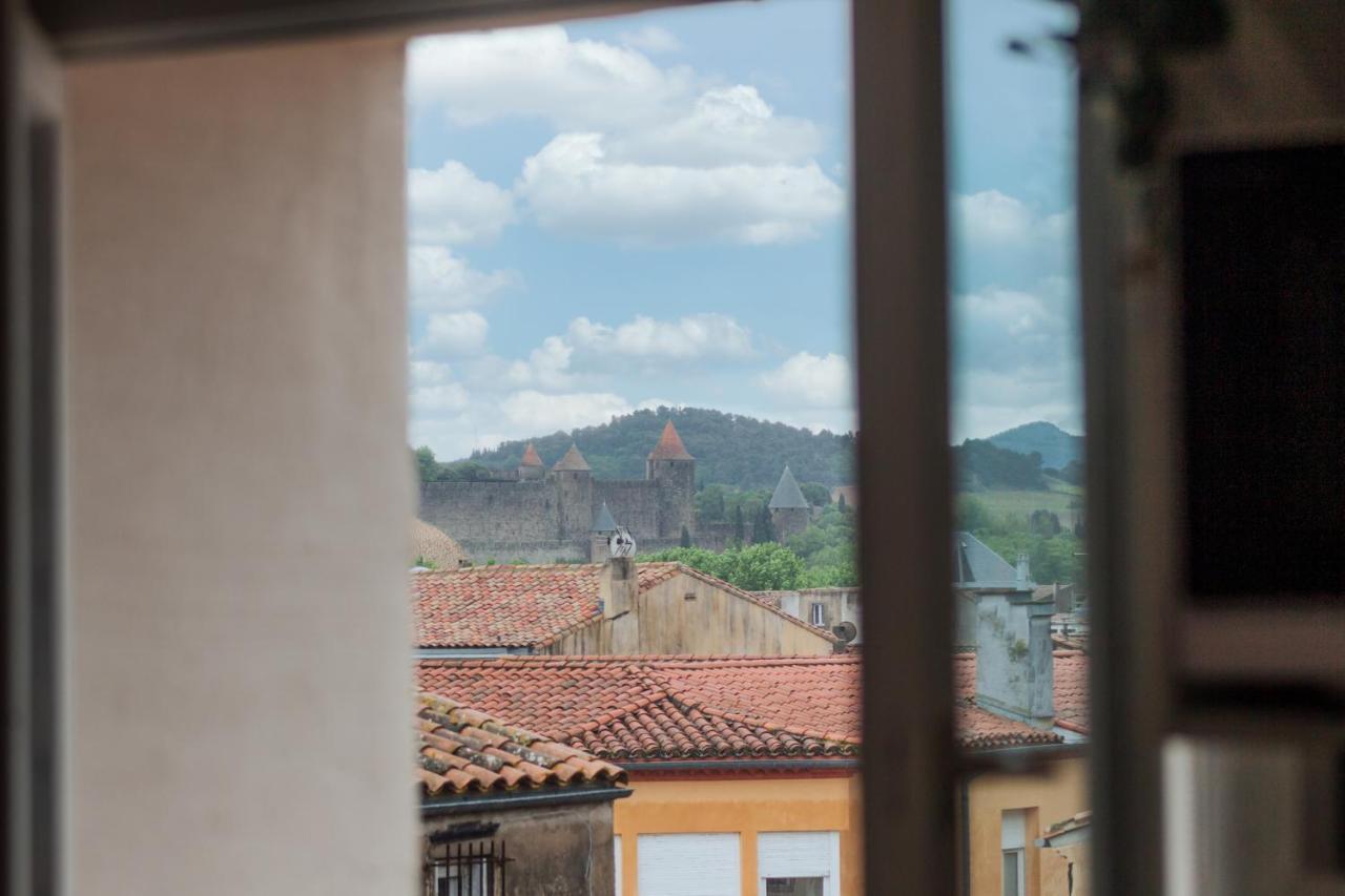 Les Clés de Laure - Le Boheme - Netflix - Wifi - Vue sur les toits et le chateau Carcassonne Esterno foto